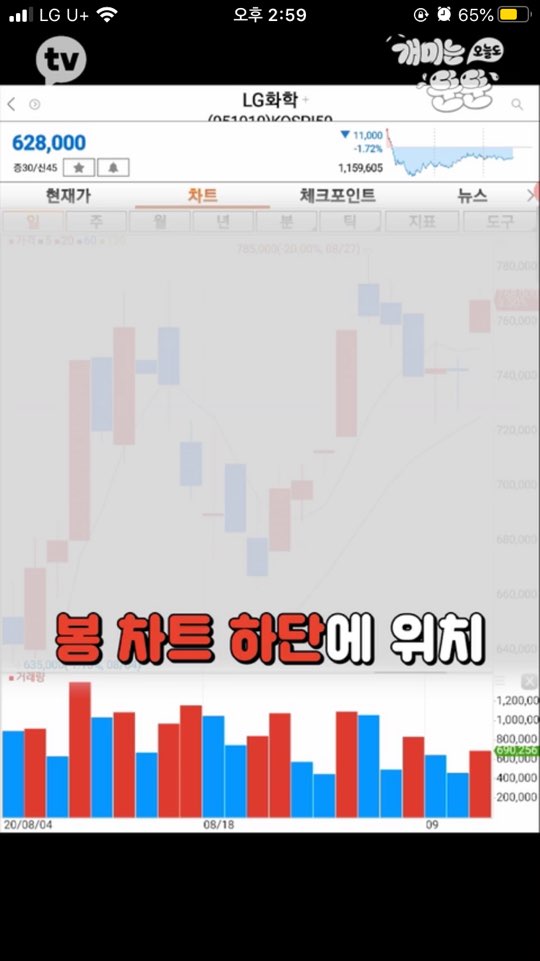 주식용어정리 이동평균선 거래량 차트 _ 개미는 오늘도 뚠뚠