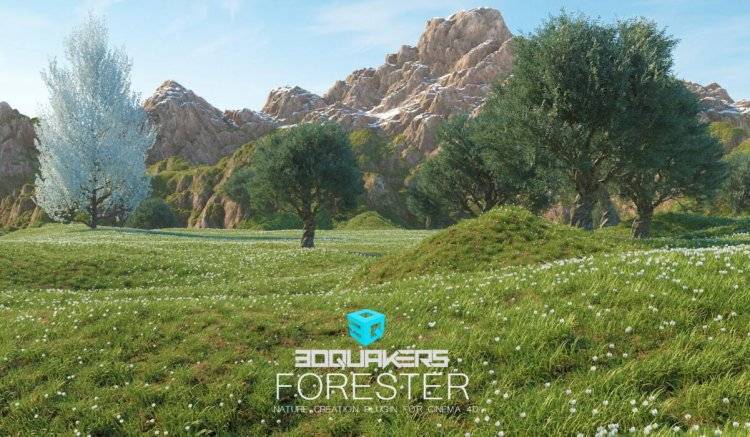 3DQUAKERS – Forester v1.5.2+ 확장 팩 v1+V2 사전 설정 팩 for C4D